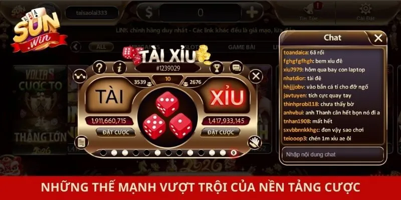 Những thế mạnh vượt trội của nền tảng cược